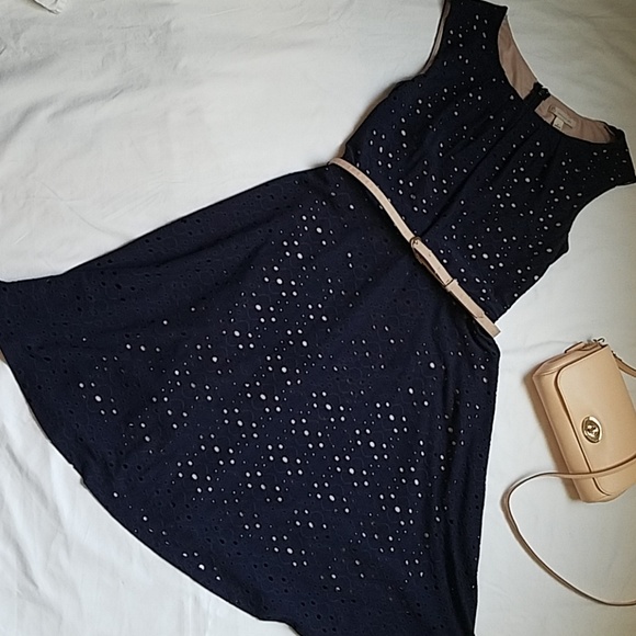 established 1962 Dresses & Skirts - Established 62 Navy Blue Flare Dress